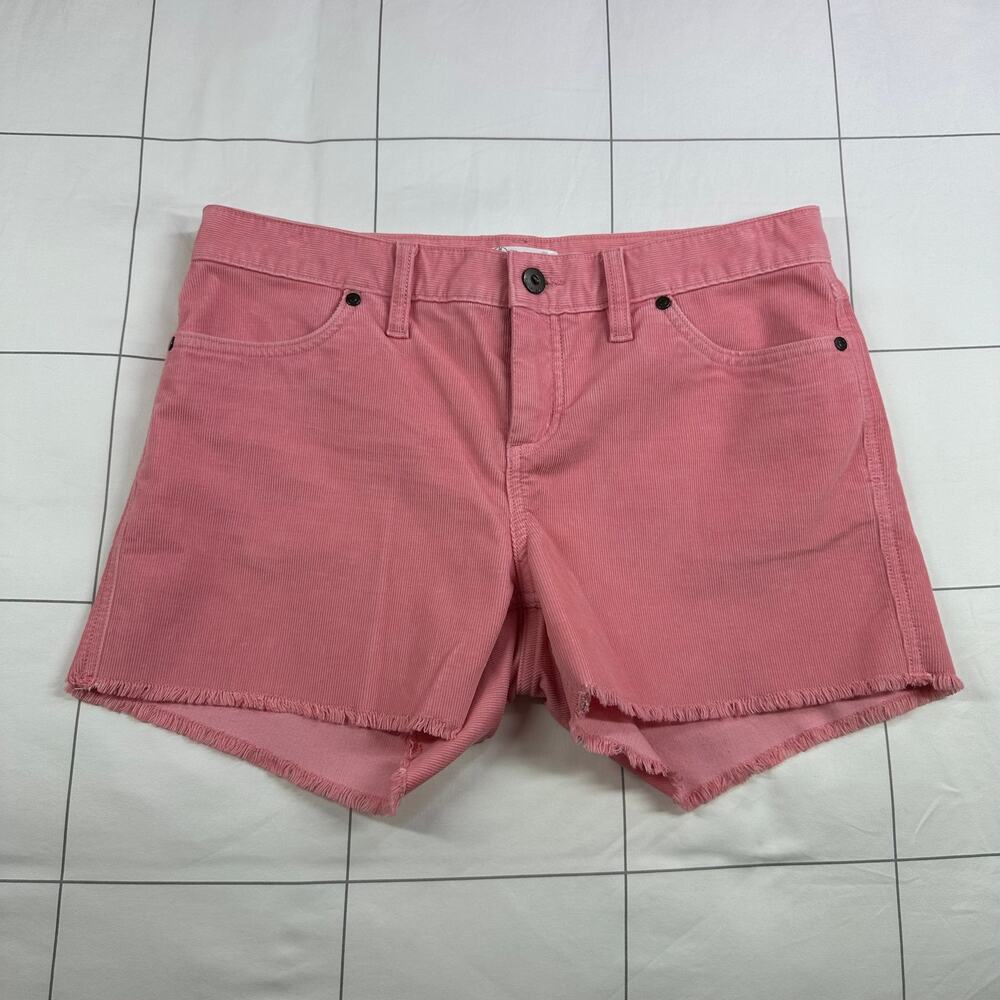 Carve Designs Shorts Womens 4 Pink Corduroy Frayed Hem Casual Hiking Cut Off